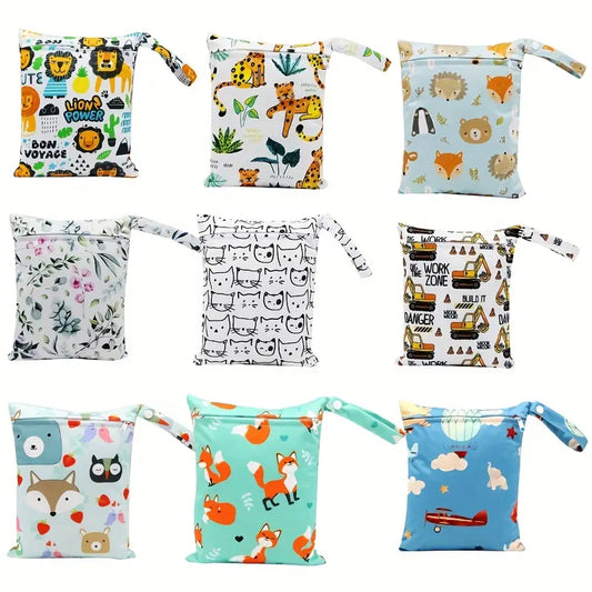 Waterproof Cartoon Wet Bag – Versatile Travel & Cosmetic Pouch ( Multiple Designs )