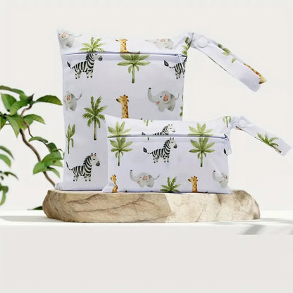 2pcs Waterproof Hanging Wet & Dry Bags – Multipurpose Travel & Storage Pouches ( Multiple Designs )